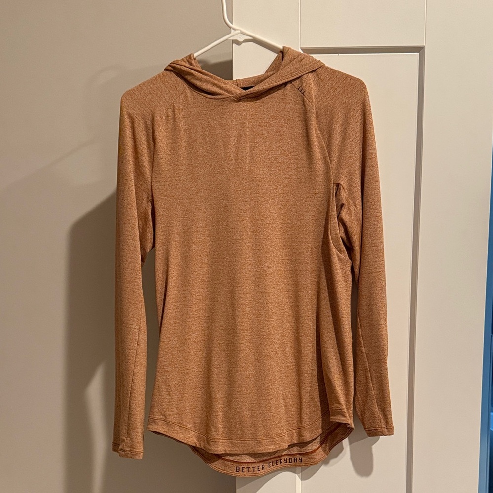 lululemon athletica Burnt Orange Drysense Long Sleeve Hoodie